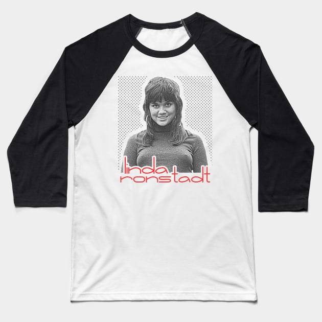 Linda Ronstadt Baseball T-Shirt by darklordpug